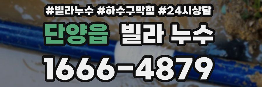 단양읍 빌라 누수