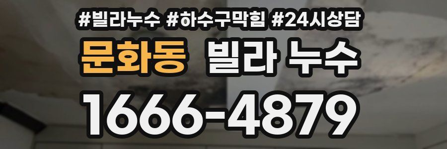 문화동 빌라 누수