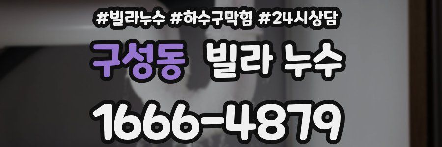 구성동 빌라 누수