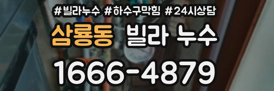 삼룡동 빌라 누수