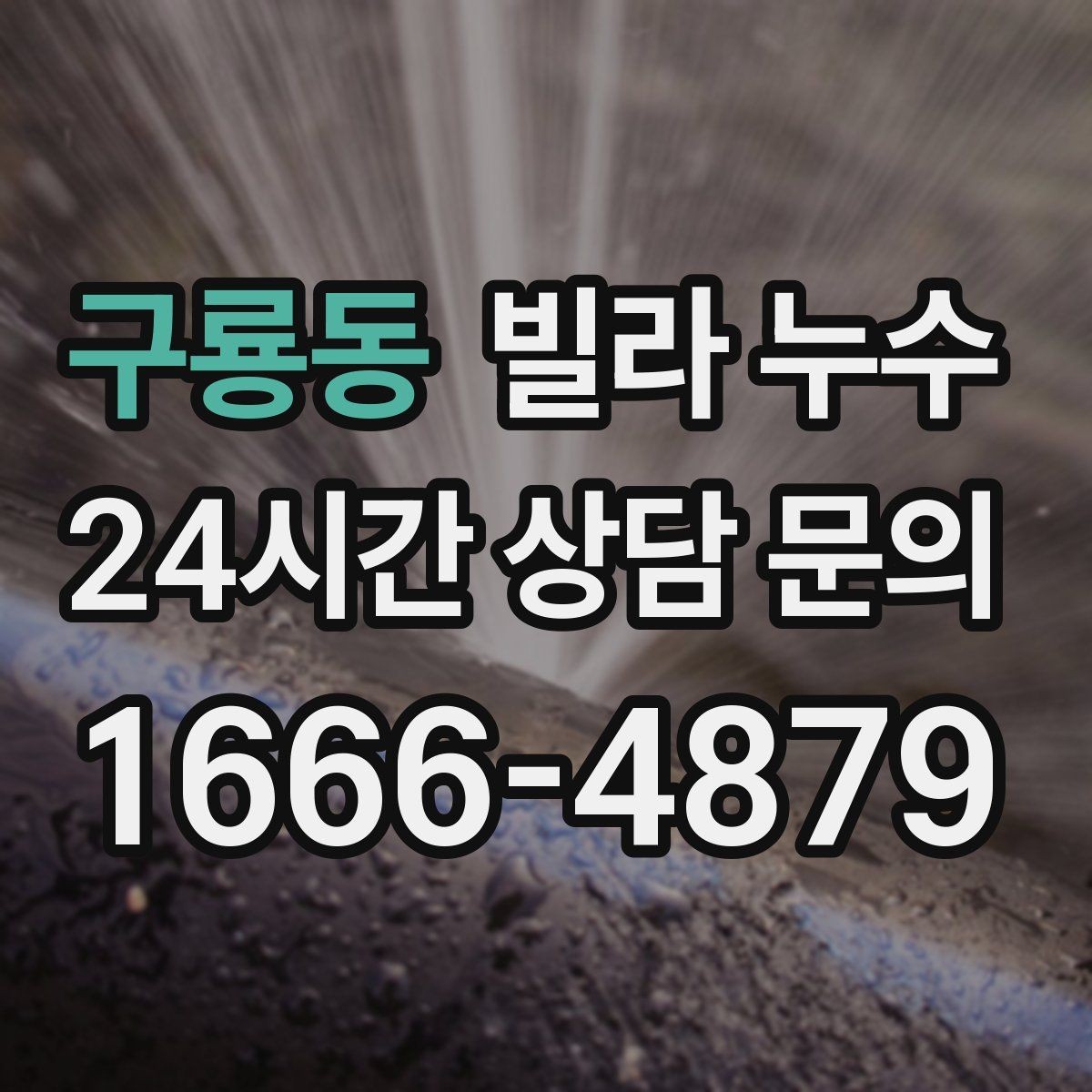 구룡동 빌라 누수 욕실에서만 냄새가 올라오면 배수도 점검