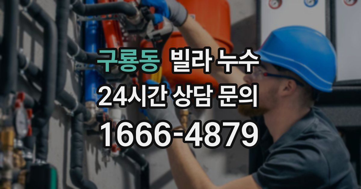 구룡동 빌라 누수