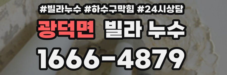 광덕면 빌라 누수