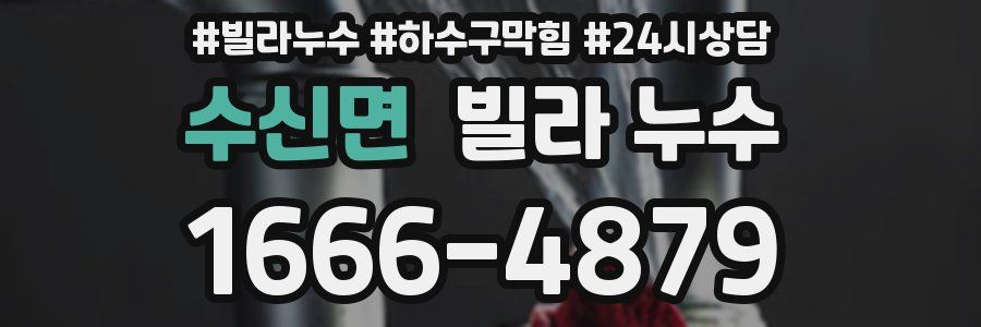 수신면 빌라 누수