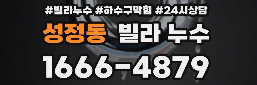 성정동 빌라 누수