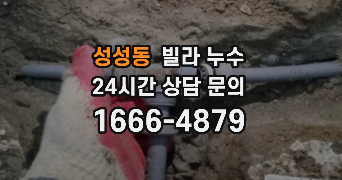 성성동 빌라 누수