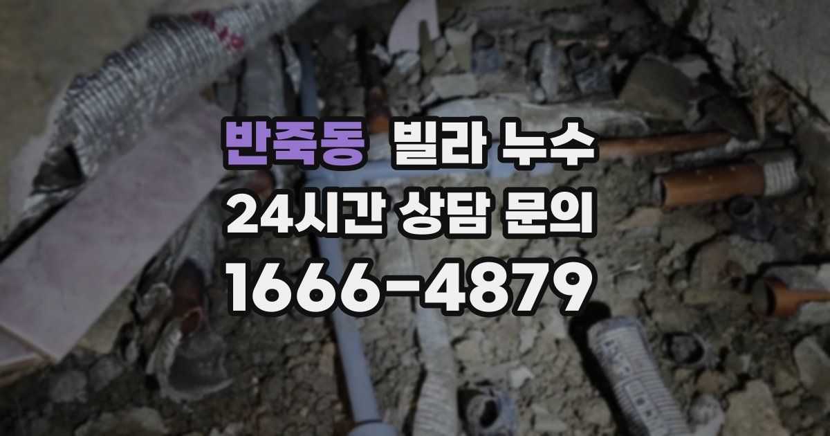 반죽동 빌라 누수