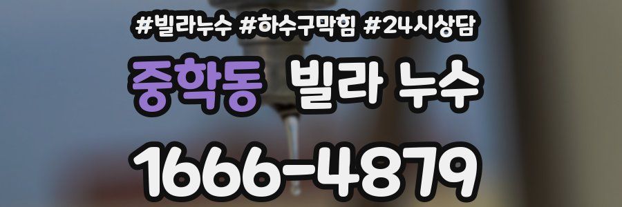 중학동 빌라 누수