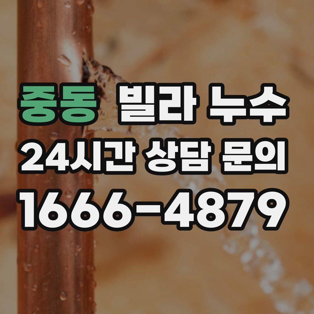 중동 빌라 누수