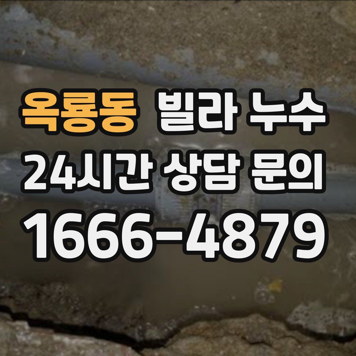 옥룡동 빌라 누수