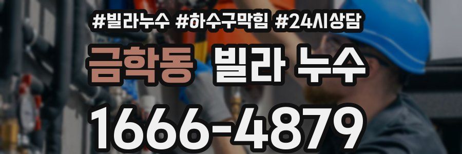 금학동 빌라 누수