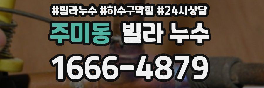 주미동 빌라 누수