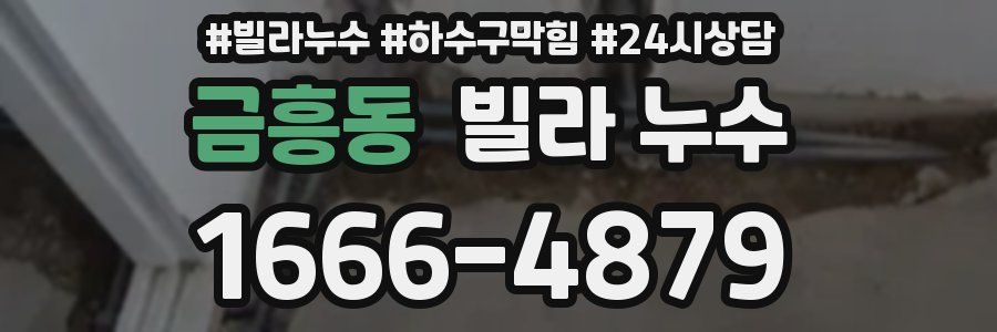 금흥동 빌라 누수