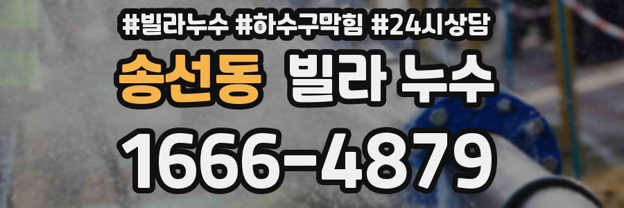 송선동 빌라 누수