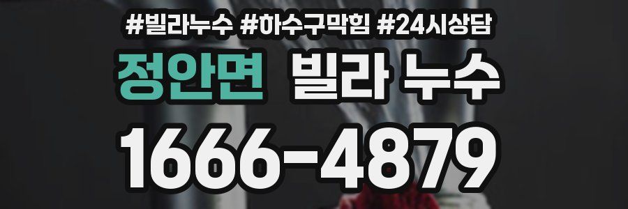 정안면 빌라 누수