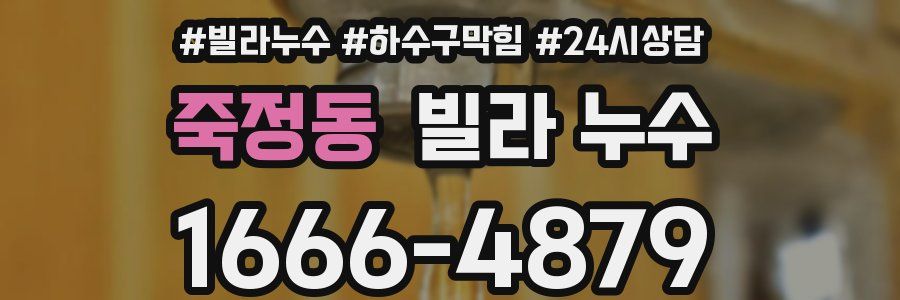 죽정동 빌라 누수