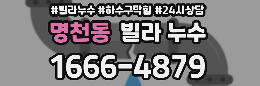 명천동 빌라 누수
