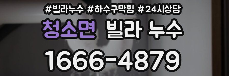 청소면 빌라 누수