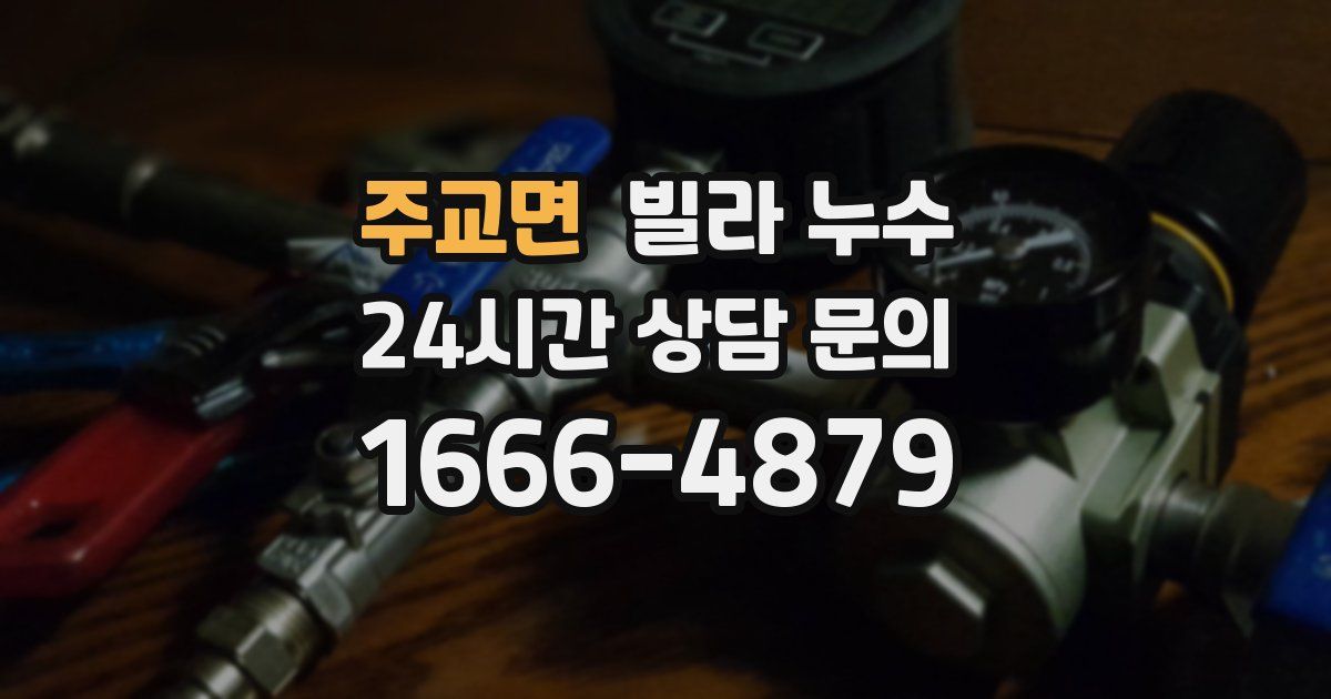 주교면 빌라 누수
