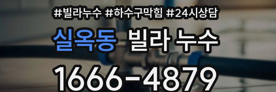 실옥동 빌라 누수