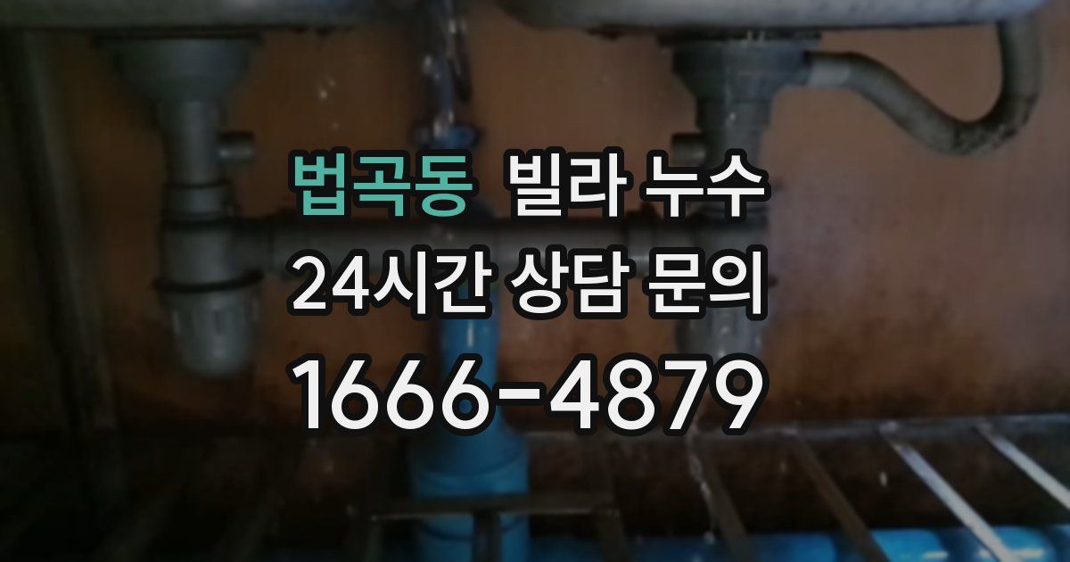 법곡동 빌라 누수