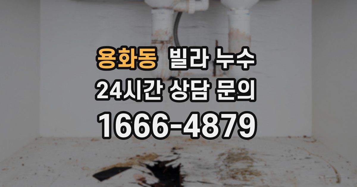 용화동 빌라 누수