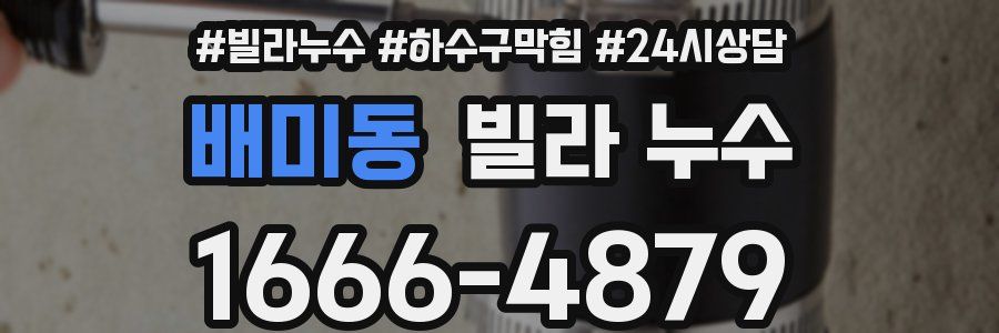 배미동 빌라 누수