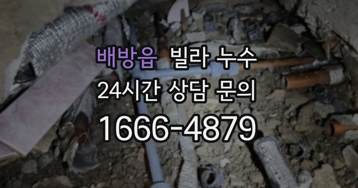 배방읍 빌라 누수