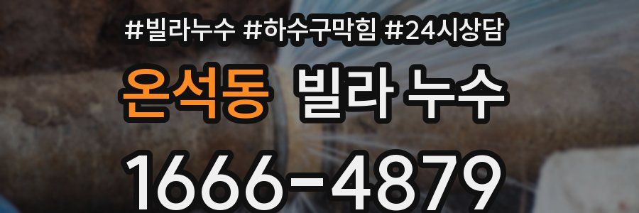 온석동 빌라 누수