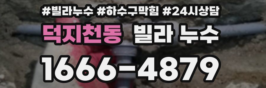 덕지천동 빌라 누수