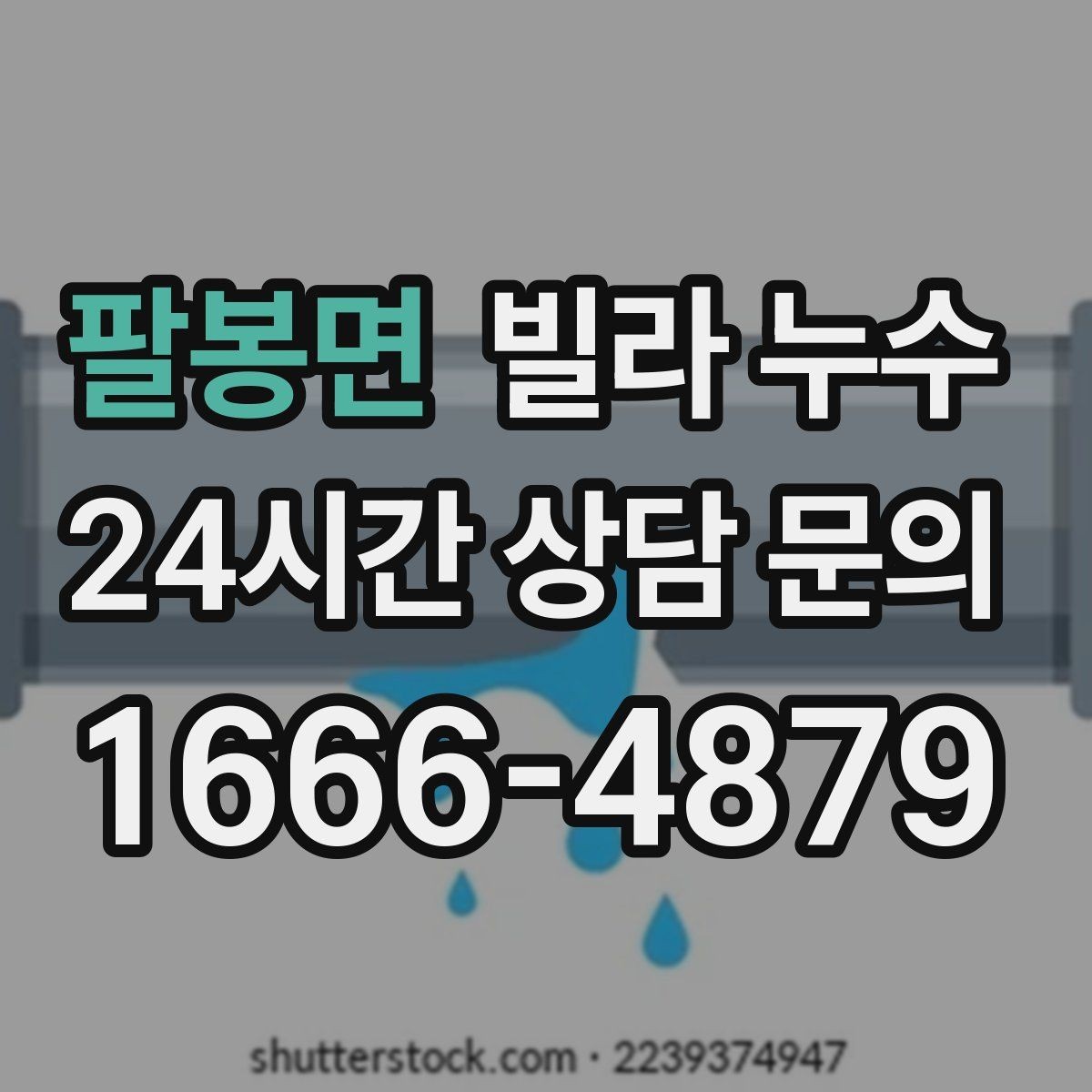 팔봉면 빌라 누수 복도 벽이 젖는다면 공용부도 의심
