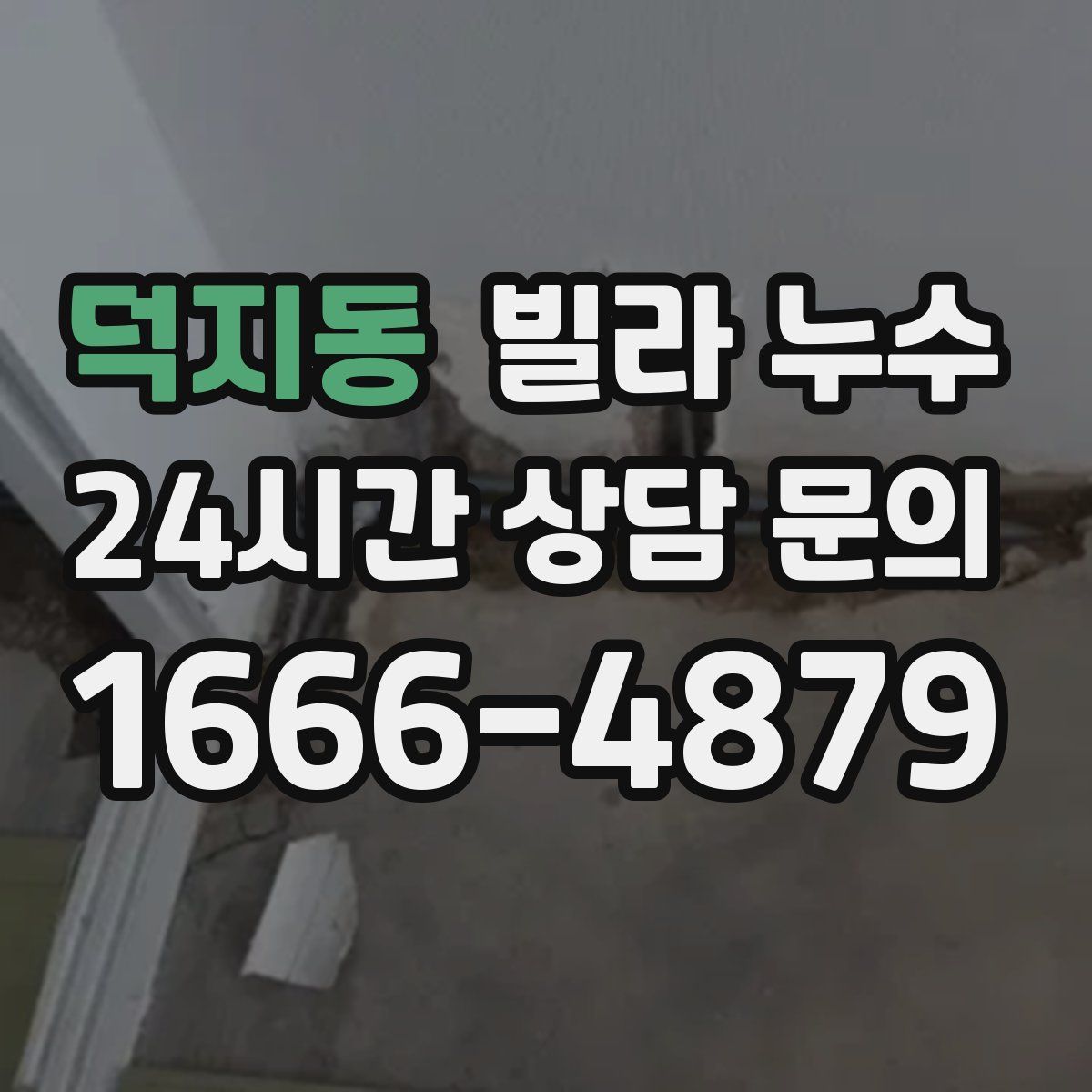 덕지동 빌라 누수