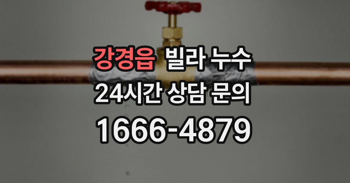 강경읍 빌라 누수