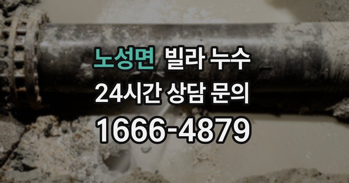 노성면 빌라 누수