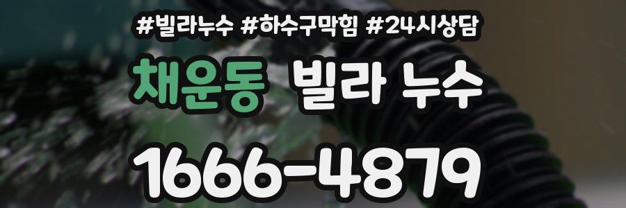 채운동 빌라 누수