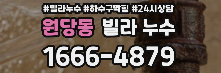 원당동 빌라 누수