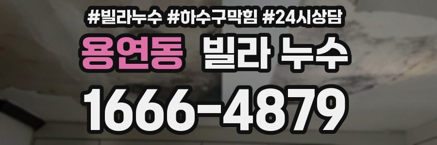 용연동 빌라 누수