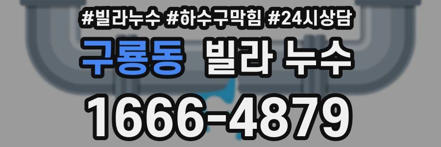 구룡동 빌라 누수