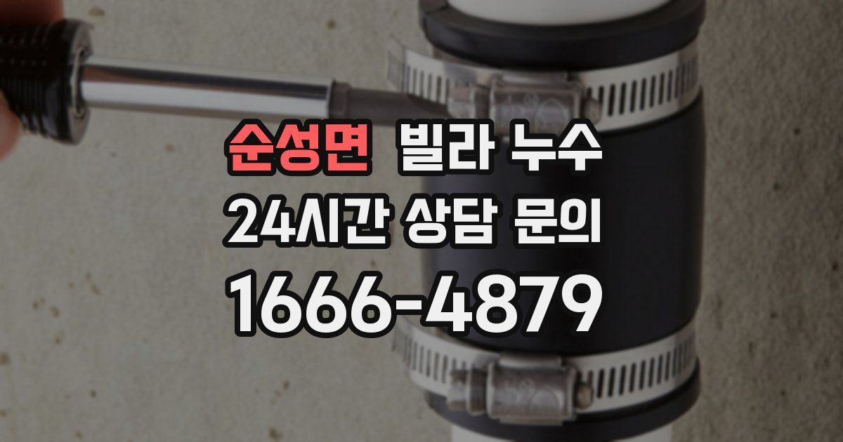 순성면 빌라 누수