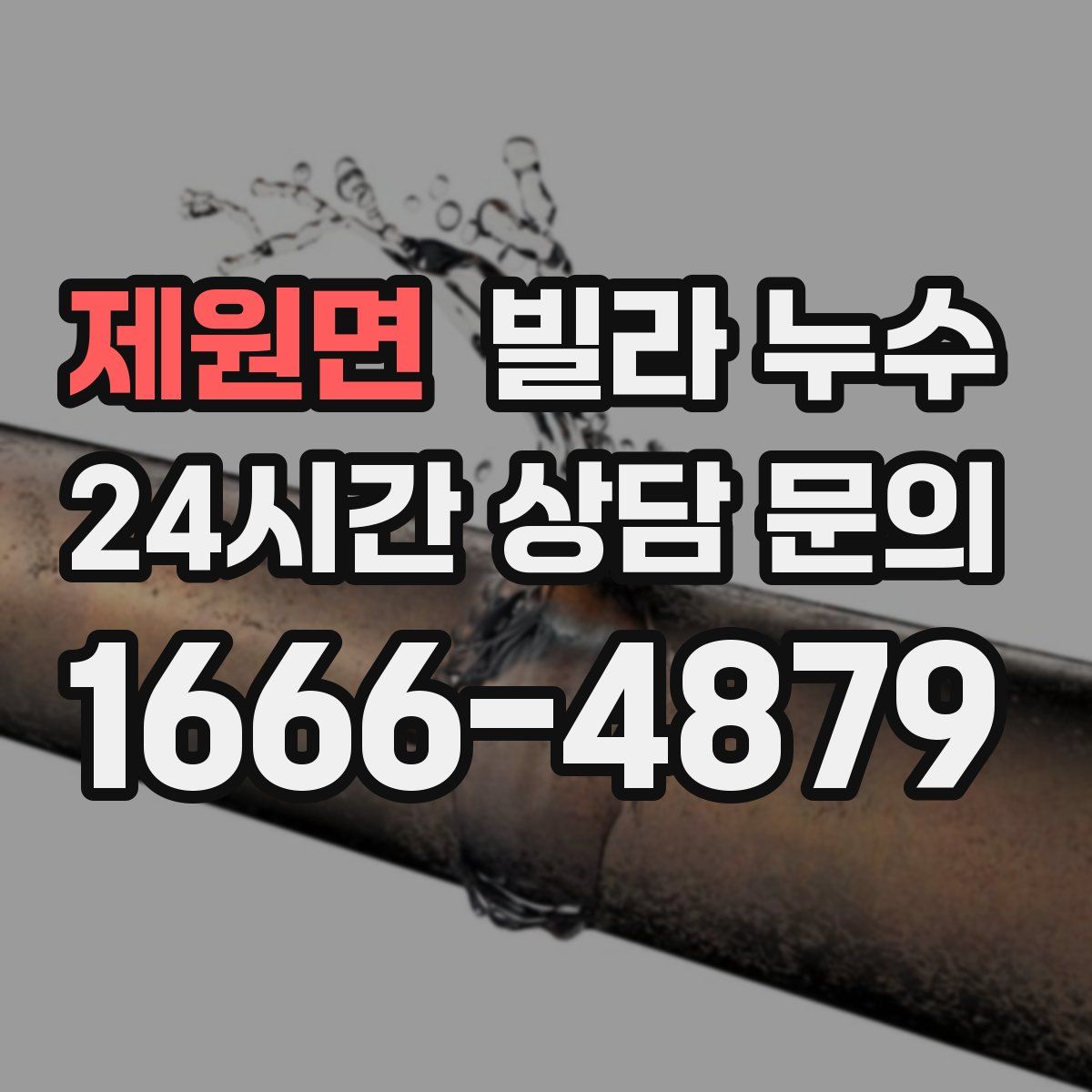 제원면 빌라 누수