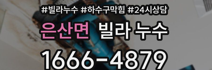 은산면 빌라 누수