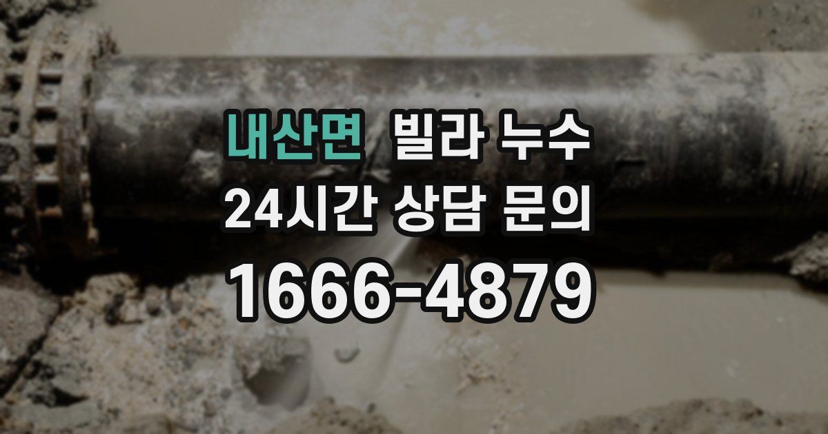내산면 빌라 누수