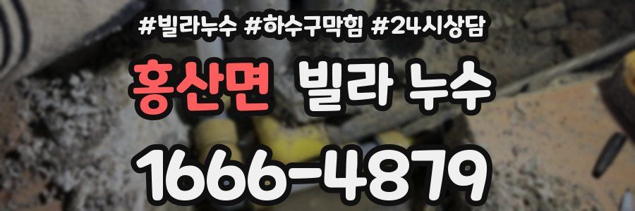 홍산면 빌라 누수