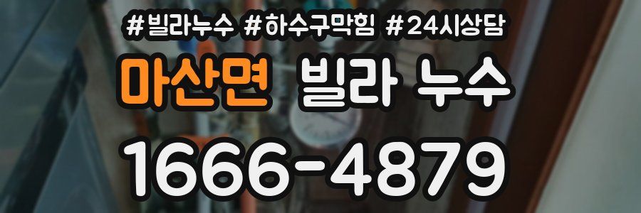 마산면 빌라 누수