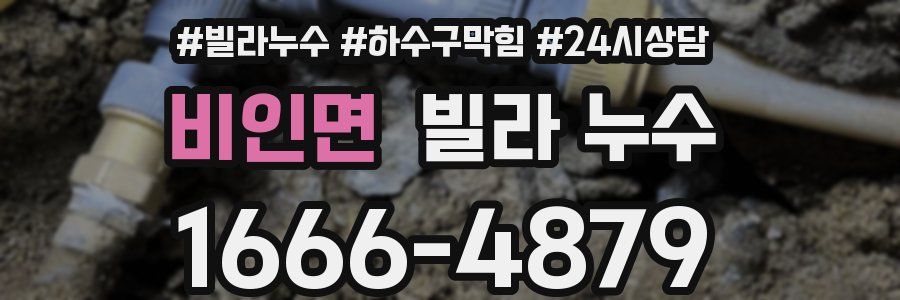 비인면 빌라 누수