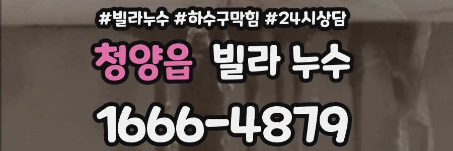 청양읍 빌라 누수