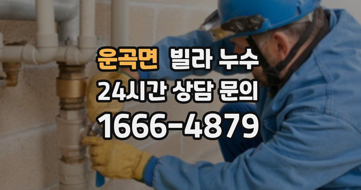 운곡면 빌라 누수