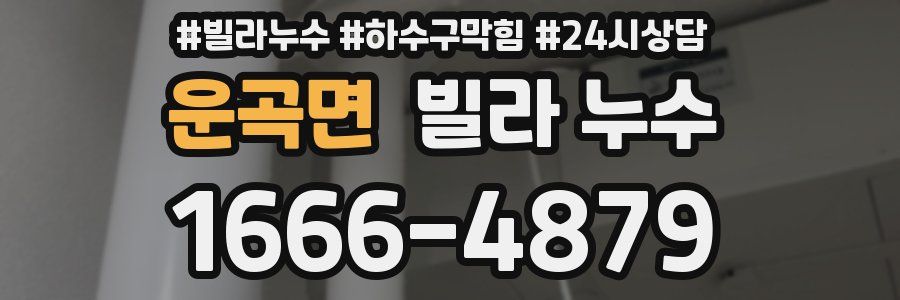 운곡면 빌라 누수