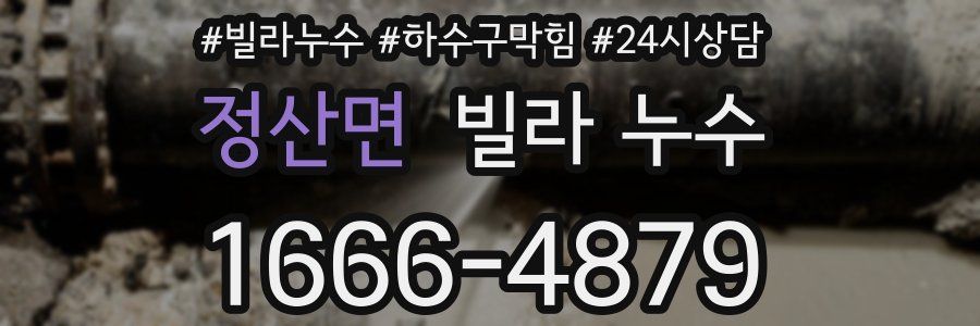 정산면 빌라 누수