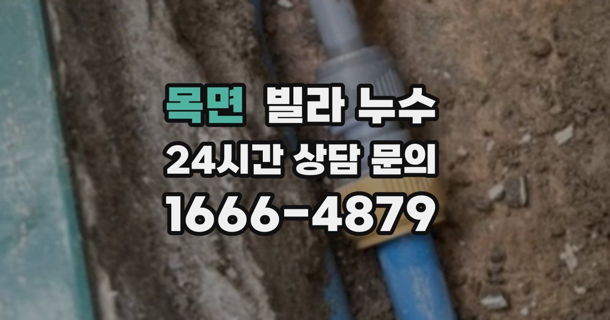 목면 빌라 누수